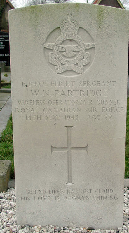 F/Sgt William Norman Partridge<br/><br /><br />died May 14th, 1943